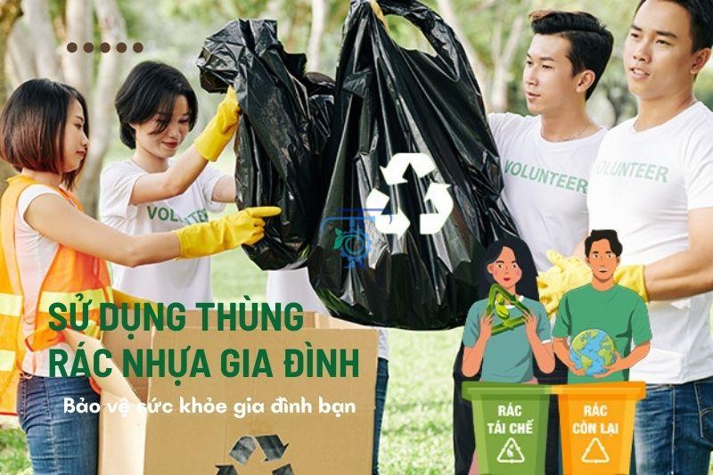 Tầm quan trọng thùng rác nhựa gia đình 