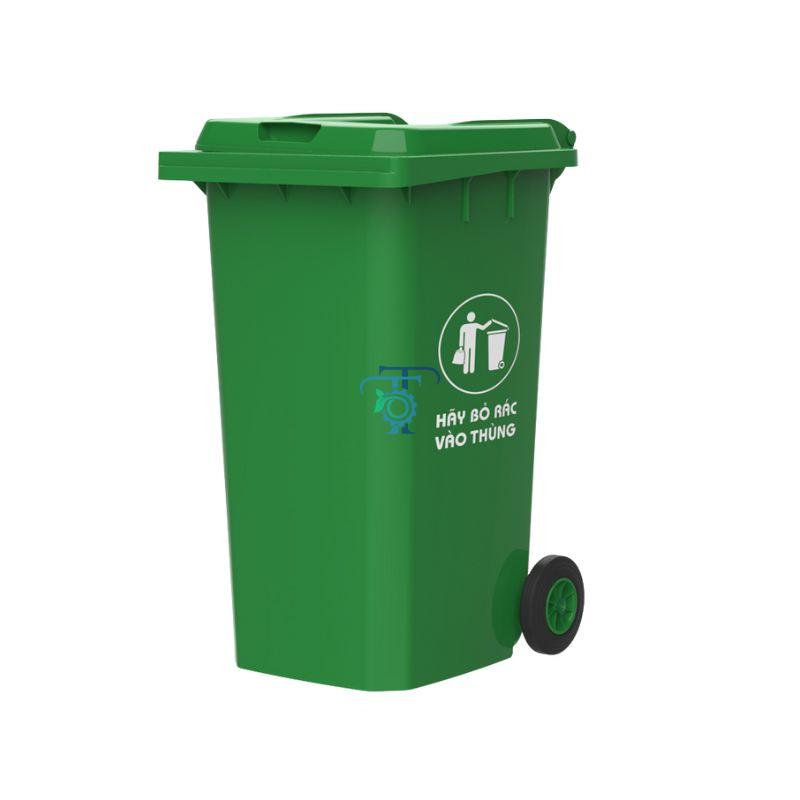 thung-rac-240-lit-xanh lá thùng rác y tế 240l xanh lá