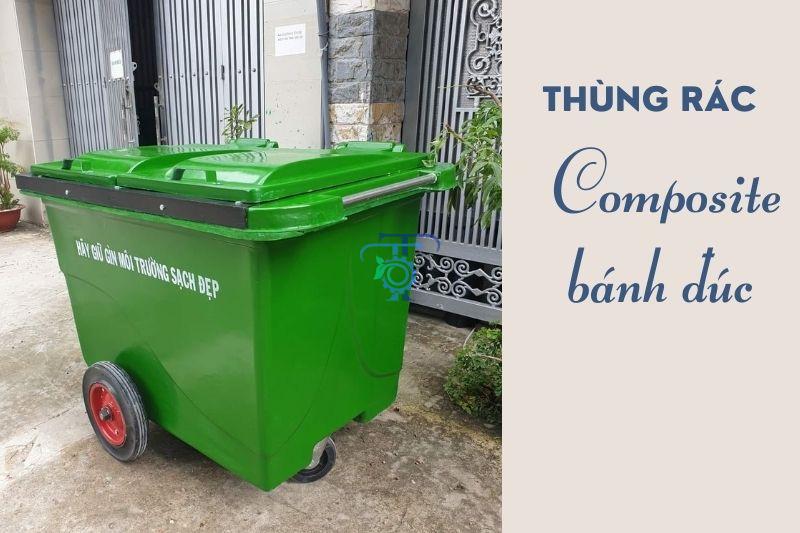 Thùng rác composite 660 lít bánh đúc Thùng rác composite 660 lít bánh đúc