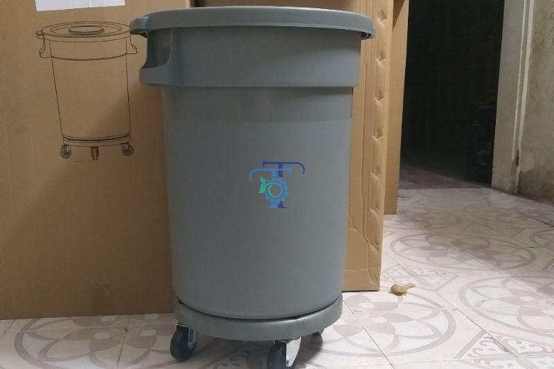 Thùng rác nhựa gia đình nhà bếp tròn 
