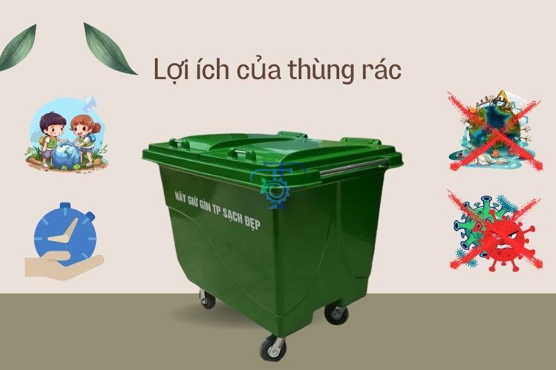 Lợi ích của thùng rác 660 lít composite Lợi ích của thùng rác 660 lít composite