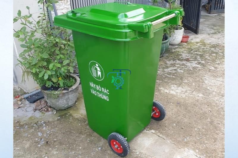 Chi tiết hình ảnh thùng rác composite 240 lít Ảnh thùng rác composite 240l