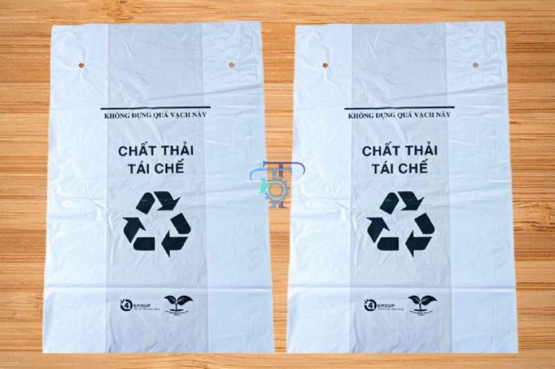 Túi đựng rác y tế màu trắng