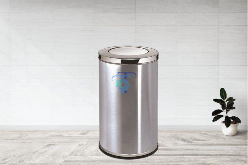 Ưu điểm thùng rác inox tròn nắp bập bênh
