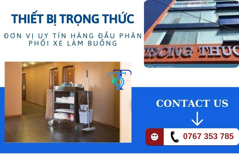 Địa chỉ bán xe dọn buồng phòng chất lượng, uy tín