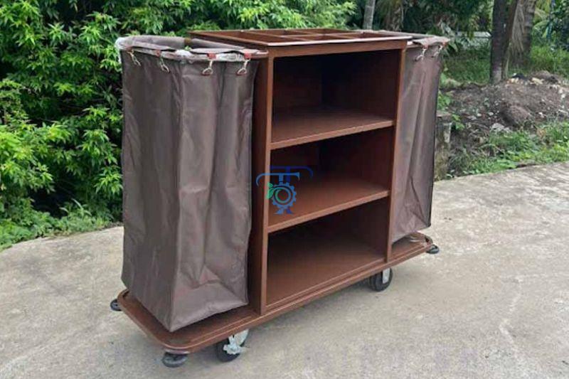 Xe làm buồng phòng sắt sơn Xe làm buồng phòng bằng sắt sơn