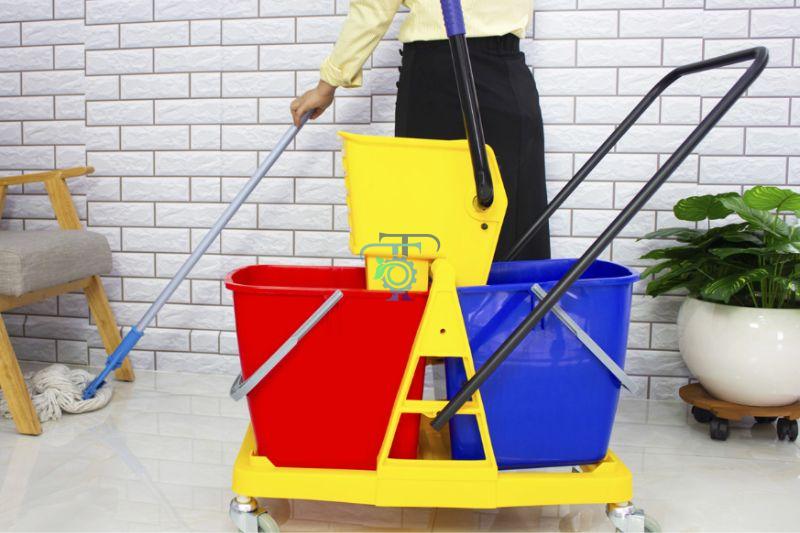 Cách sử dụng xe vắt móp đôi