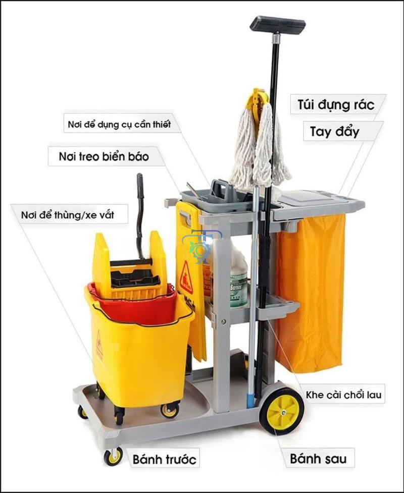 Cấu tạo của xe vệ sinh đa năng