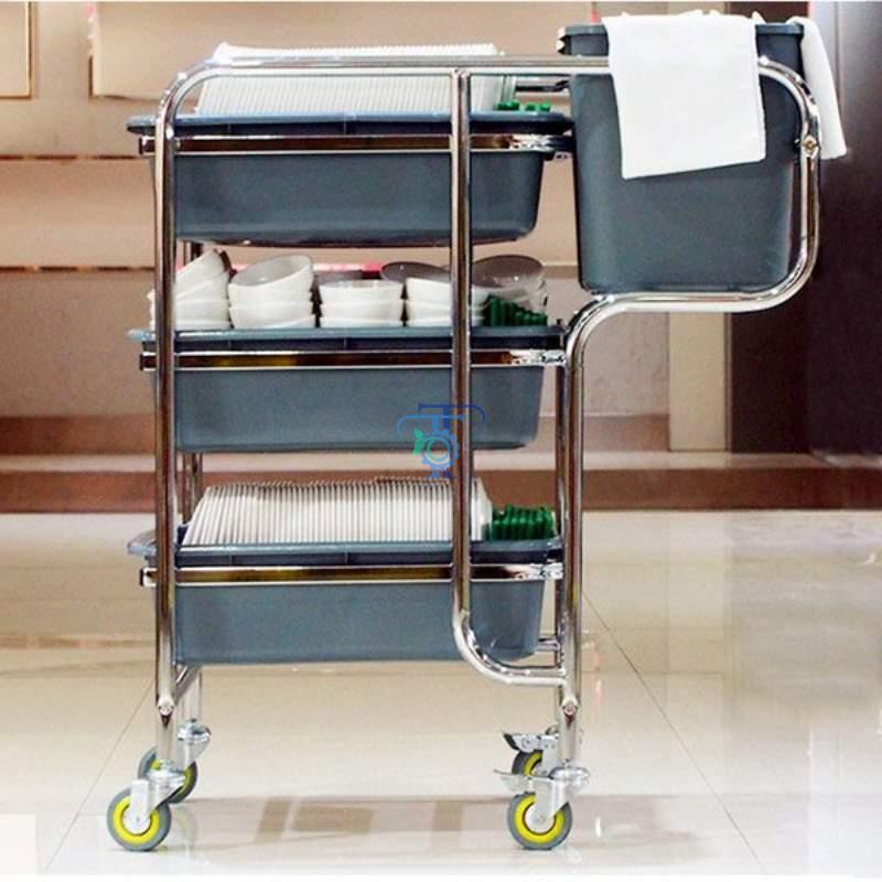 Xe dọn đồ nhà hàng đựng bát dĩa Xe dọn đồ nhà hàng đựng bát dĩa
