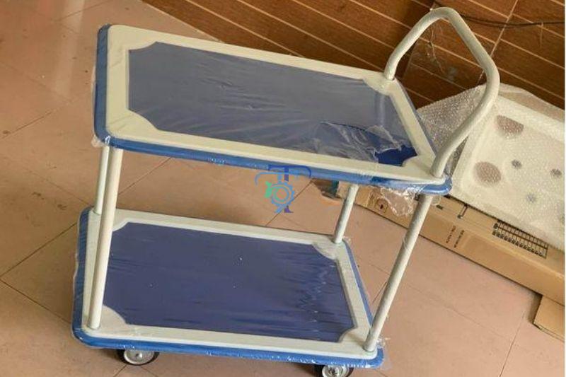 Xe đẩy 2 tầng 4 bánh