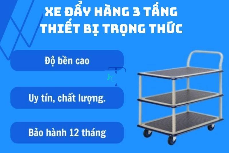 Xe đẩy 3 tầng tại Thiết Bị Trọng Thức