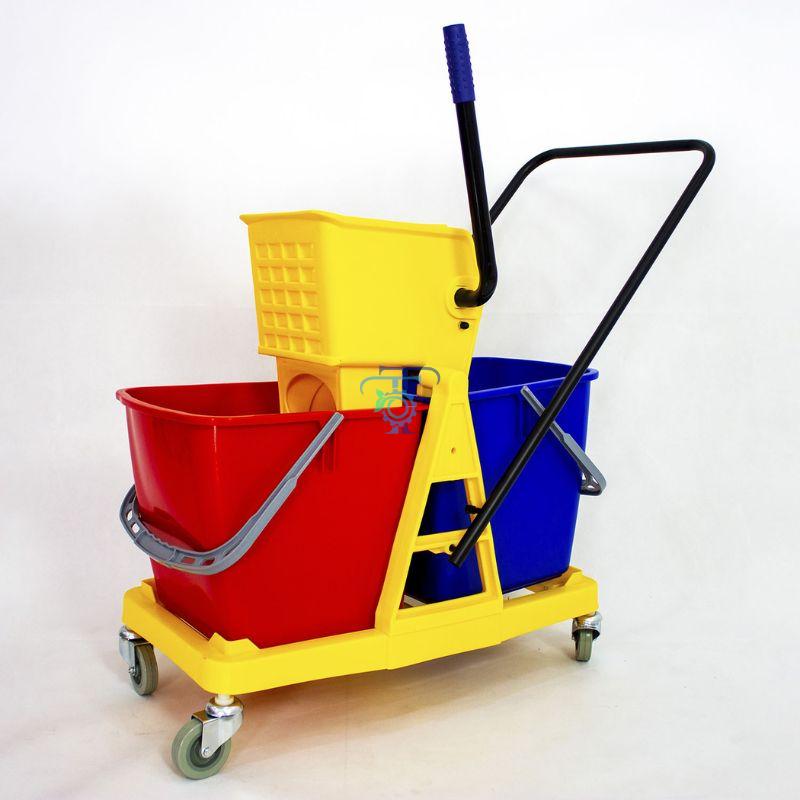 Xe vắt nước giúp quá trình lau nhà nhanh chóng Xe vắt móp đôi giúp quá trình lau nhà nhanh chóng