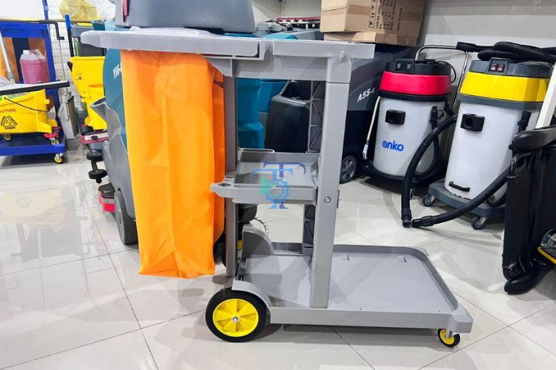 Xe đẩy dọn vệ sinh Đà Nẵng 3 tầng